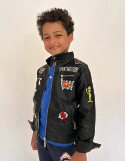 Boys All About The Patch Vegan Leather Jacket -Clothing Shop jackets bombers boys all about the patch vegan leather jacket lola the boys 29063197556838