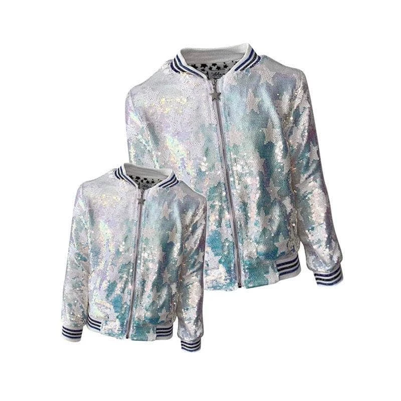 Iridescent Star Sequin Bomber 7 Iridescent Star Sequin Bomber - Image 7