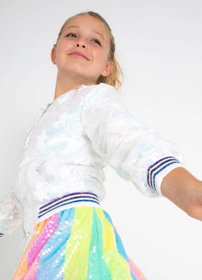 Iridescent Star Sequin Bomber 2 Iridescent Star Sequin Bomber - Image 2