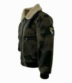 Camo Leather Moto Jacket -Clothing Shop jackets bombers camo leather moto jacket lola the boys 29604504141926