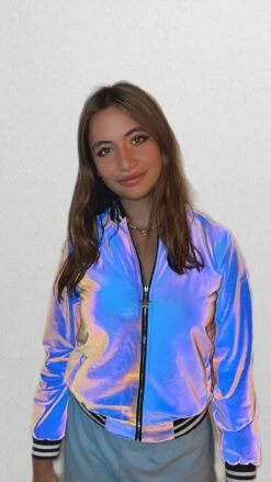 Hologram Reflective Bomber -Clothing Shop jackets bombers hologram reflective bomber lola the boys 16119735877734