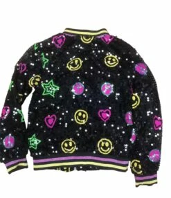 Peace And Love Sequin Bomber 13 Peace And Love Sequin Bomber -Clothing Shop jackets bombers peace and love sequin bomber pre order ships 10 29 lola the boys 29227879989350