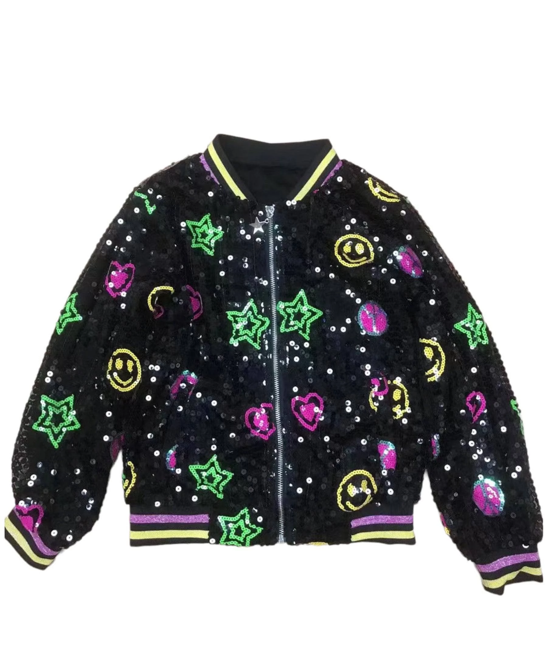Peace And Love Sequin Bomber 7 Peace And Love Sequin Bomber - Image 7