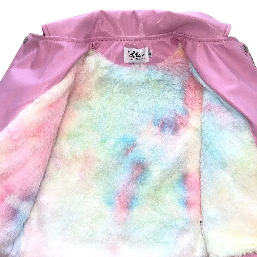 Pink Pearl Vegan Leather Jacket 5 Pink Pearl Vegan Leather Jacket - Image 5