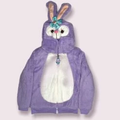 Plush Purple Bunny Jacket -Clothing Shop jackets bombers plush purple bunny jacket lola the boys 28578078294118