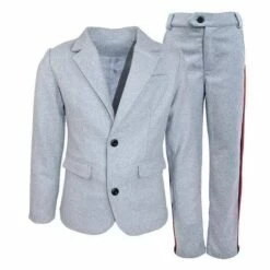 Light Gray Tiger Suit Set -Clothing Shop jackets bombers tiger suit lola the boys 28313413615718