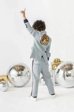 Light Gray Tiger Suit Set