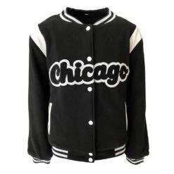 Women's Chicago Varsity Bomber Jacket 13 Women's Chicago Varsity Bomber Jacket -Clothing Shop jackets bombers women s chicago varsity bomber jacket lola the boys 29100265767014