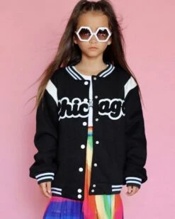 Women's Chicago Varsity Bomber Jacket 15 Women's Chicago Varsity Bomber Jacket -Clothing Shop jackets bombers women s chicago varsity bomber jacket lola the boys 29100265832550
