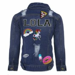 Women's Customizable Patch Denim Jacket