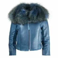 Women's Leather Sheerling With Faux Fur (Pre Order) -Clothing Shop jackets bombers women s leather sheerling with fox fur preorder lola the boys 3974387728442