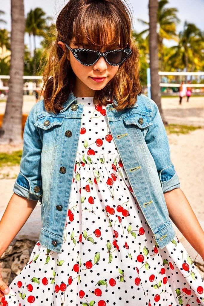 Women's Neon Angel Wings Denim Jacket 4 Women's Neon Angel Wings Denim Jacket - Image 4