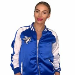 Women's Unicorn Satin Bomber