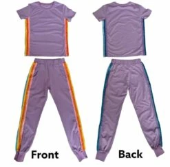 Lavender Rainbow Sequin Jogger Set 17 Lavender Rainbow Sequin Jogger Set -Clothing Shop lavender rainbow sequin jogger set lola the boys 28992890470502