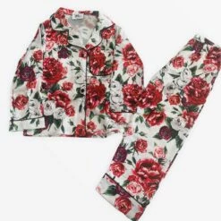 Women’s Rose Garden Silk Lounge Set -Clothing Shop loungewear wonen s rose garden silk lounge set lola the boys 29500739354726