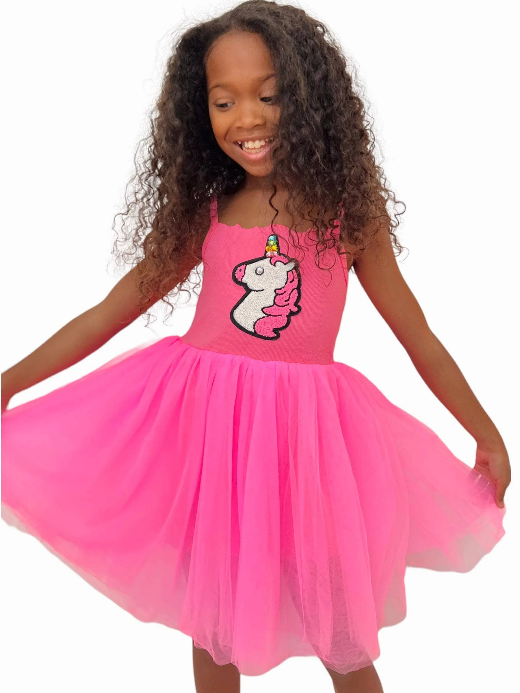 Hot Pink Unicorn Tutu Dress 1 Hot Pink Unicorn Tutu Dress