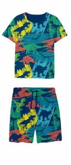 Neon Dino Set -Clothing Shop neon dino set lola the boys 28754040488038
