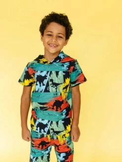 Neon Dino Set -Clothing Shop neon dino set lola the boys 28837770068070