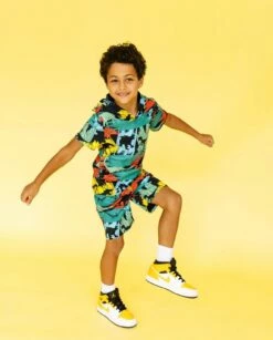 Neon Dino Set -Clothing Shop neon dino set lola the boys 28837855264870