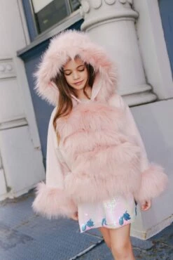 Princess Faux Fur Coat -Clothing Shop outerwear princess faux fur coat lola the boys 29668916166758