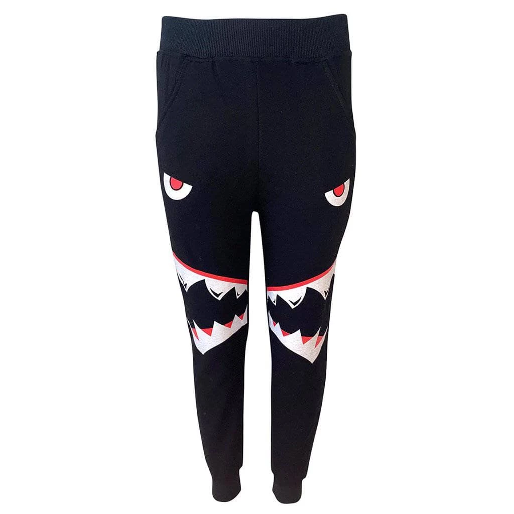 Shark Boy Black Joggers 3 Shark Boy Black Joggers - Image 3