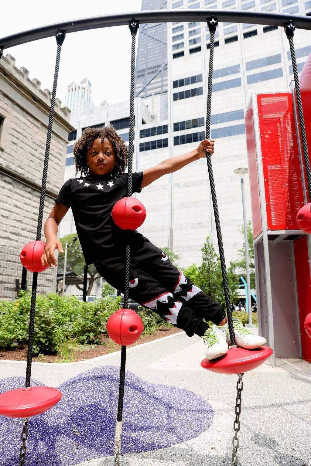 Shark Boy Black Joggers 4 Shark Boy Black Joggers - Image 4