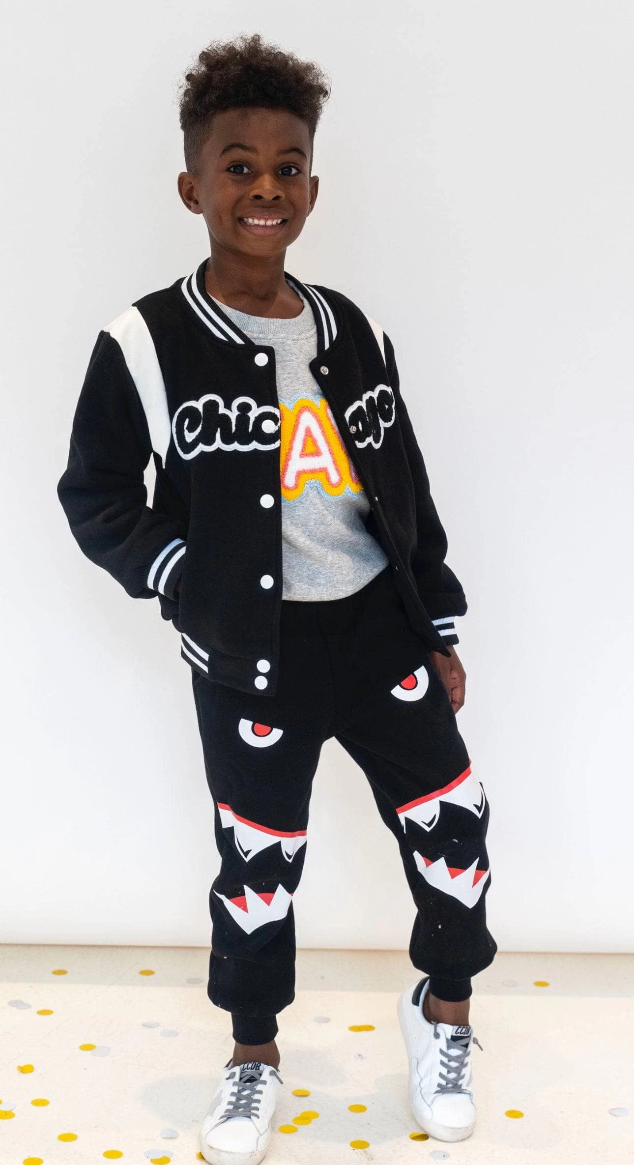 Shark Boy Black Joggers 1 Shark Boy Black Joggers