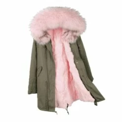 Women's Muted Green Faux Fur Parka -Clothing Shop parkas furs women s muted green faux fur parka pre order lola the boys 28314129334374