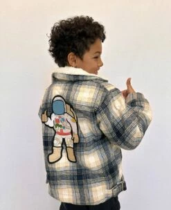 Plush Plaid Space Jacket