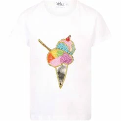 Rainbow Pearls Ice Cream T-shirt -Clothing Shop rainbow pearls ice cream t shirt lola the boys 29618494275686