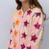 Rainbow Stars Sequin Bomber