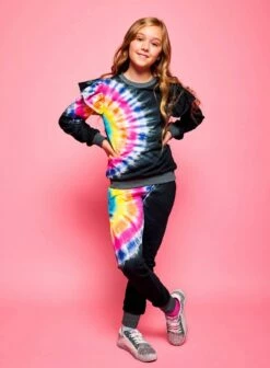 Rainbow Tie Dye Ruffle Set