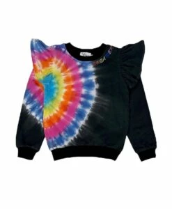 Rainbow Tie Dye Ruffle Set -Clothing Shop rainbow tie dye ruffle set lola the boys 29622545416294