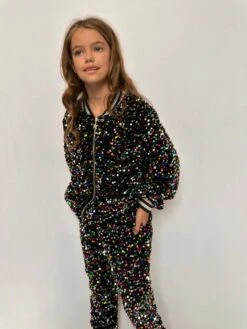 Rainbow Velour Sequin Trackset 11 Rainbow Velour Sequin Trackset -Clothing Shop rainbow velour sequin trackset lola the boys 29342952063078