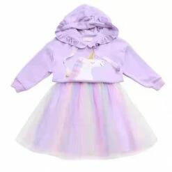 Lavender Hoodie Unicorn Tutu Set -Clothing Shop set lavender hoodie unicorn tutu set lola the boys 28457373827174