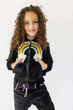 Rainbow Beaded Velvet Track Set