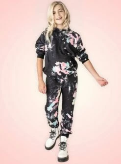 Women's Pink Splatter Paint Set