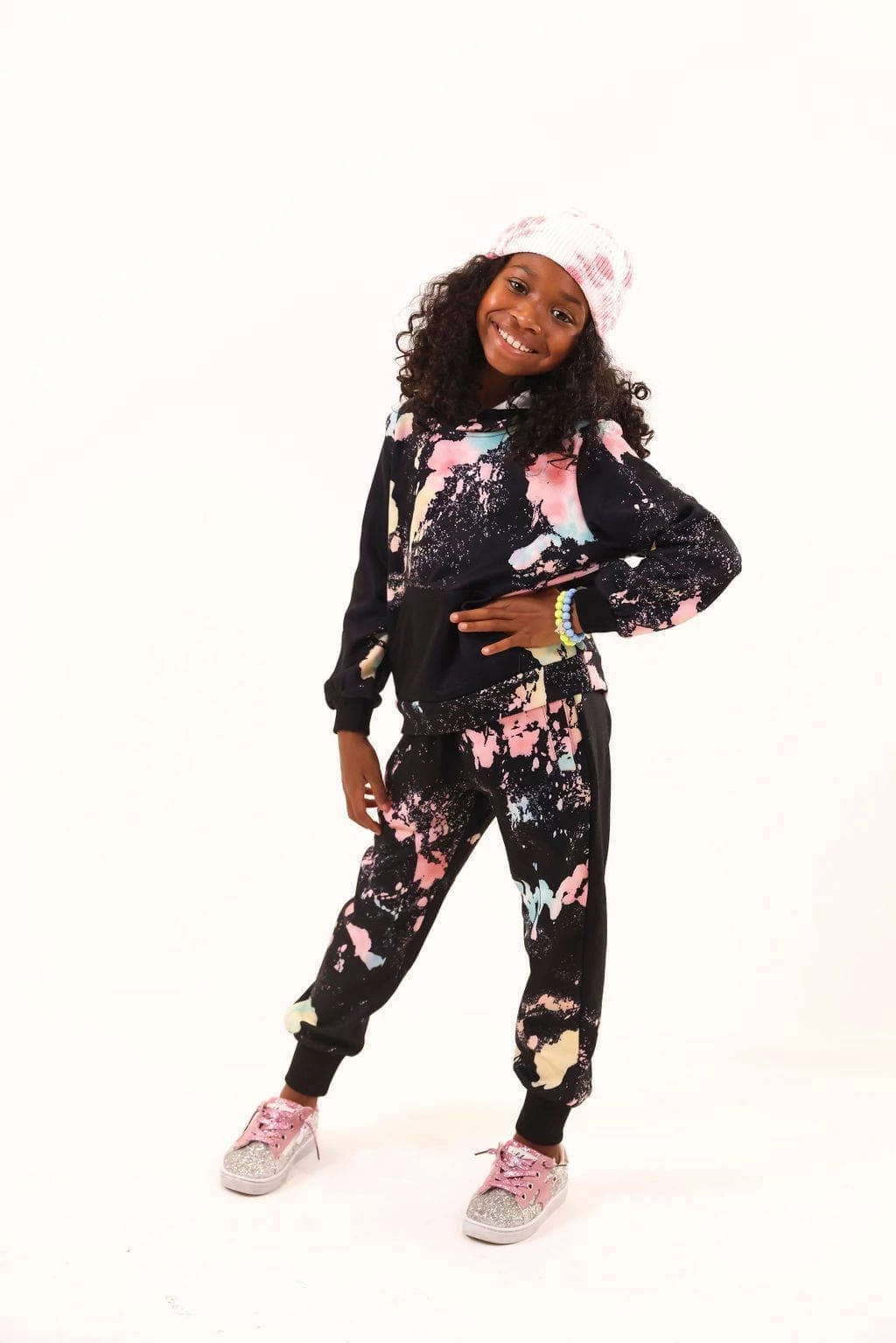 Women's Pink Splatter Paint Set 3 Women's Pink Splatter Paint Set - Image 3