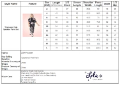 Women's Pink Splatter Paint Set 13 Women's Pink Splatter Paint Set -Clothing Shop sets women s pink splatter paint set lola the boys 29666248392806