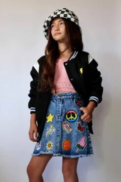 Clothing Shop -Clothing Shop skirts all about the patch denim skirt lola the boys 28911667806310