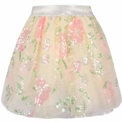 Beaded Floral Tutu Skirt -Clothing Shop skirts beaded floral tutu skirt lola the boys 29619265601638