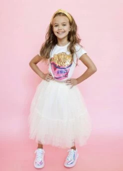 Spin And Dream Sparkle Midi Skirt -Clothing Shop skirts spin and dream sparkle midi skirt lola and the boys 28380436856934