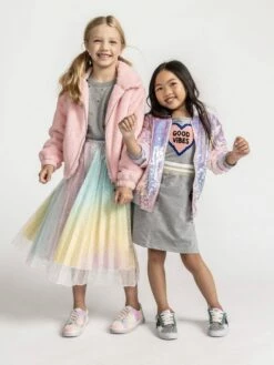 Women's Sparkly Rainbow Midi Skirt -Clothing Shop skirts womens sparkly rainbow midi skirt lola the boys 29500382281830