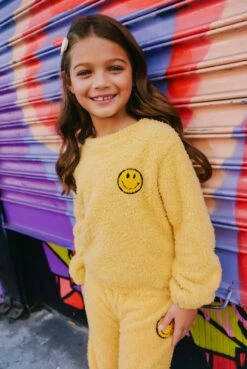 Sunshine Smile Patch Fuzzy Set -Clothing Shop sunshine smile patch fuzzy set lola the boys 29686609739878