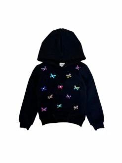 Gem Butterfly Hoodie -Clothing Shop sweaters sweatshirts gem butterfly hoodie lola the boys 29644964135014