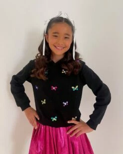 Gem Butterfly Hoodie -Clothing Shop sweaters sweatshirts gem butterfly hoodie lola the boys 29653837709414