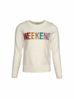 Happy Weekend Sweatshirt -Clothing Shop sweaters sweatshirts happy weekend sweatshirt lola the boys 29664416235622