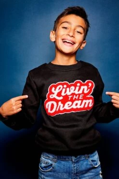 Livin The Dream Sweatshirt -Clothing Shop sweaters sweatshirts livin the dream sweatshirt lola the boys 29131920932966