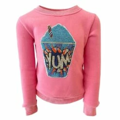Peachy Yum Sweatshirt -Clothing Shop sweaters sweatshirts peachy yum sweatshirt lola the boys 28381818617958