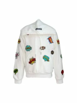 Pop Patch Hoodie -Clothing Shop sweaters sweatshirts pop patch hoodie lola the boys 29655300046950